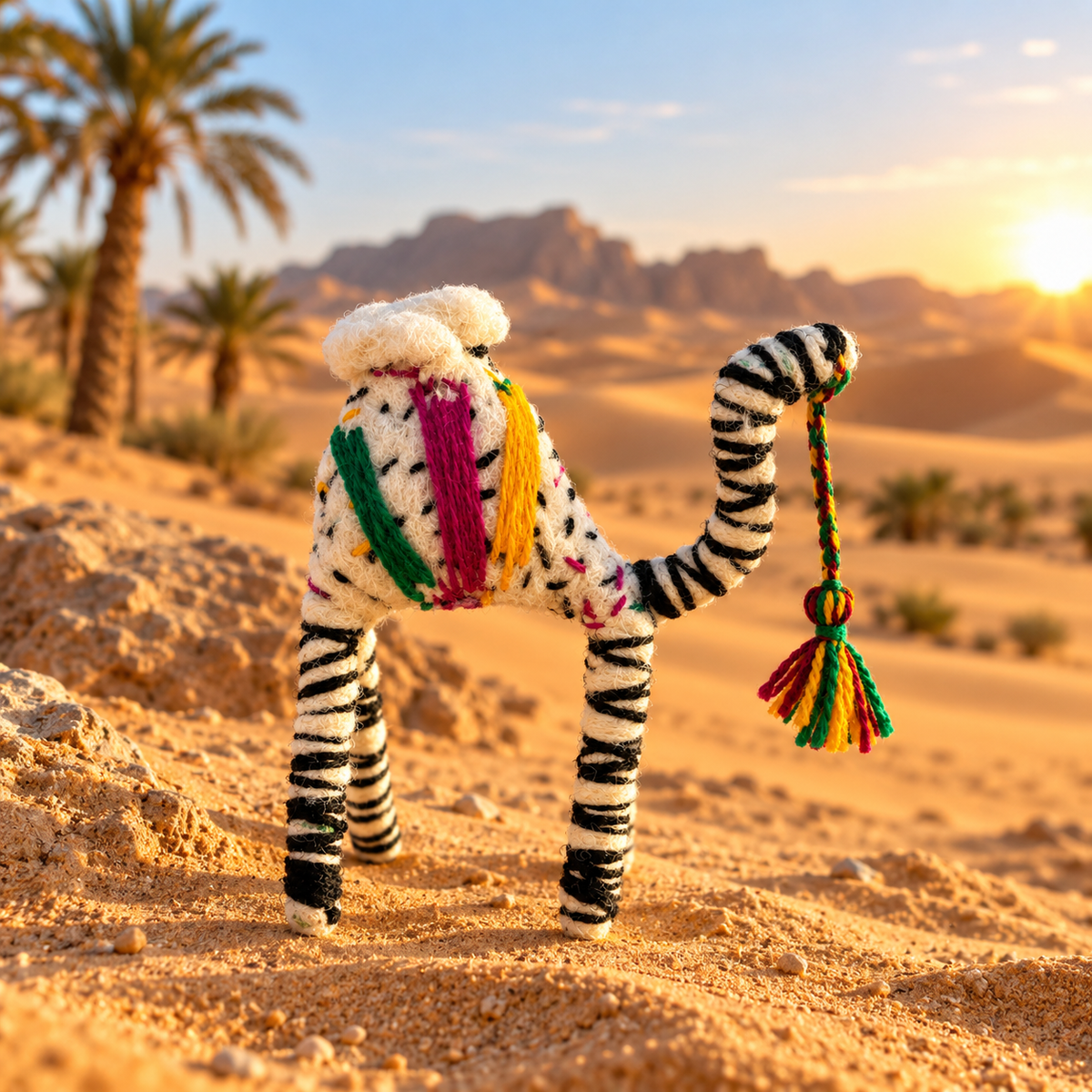 Handmade Sahara Desert Camel - “Sami”