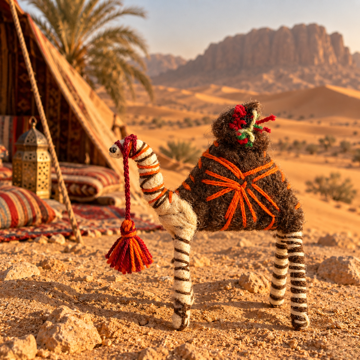 Handmade Sahara Desert Camel – “Momo”