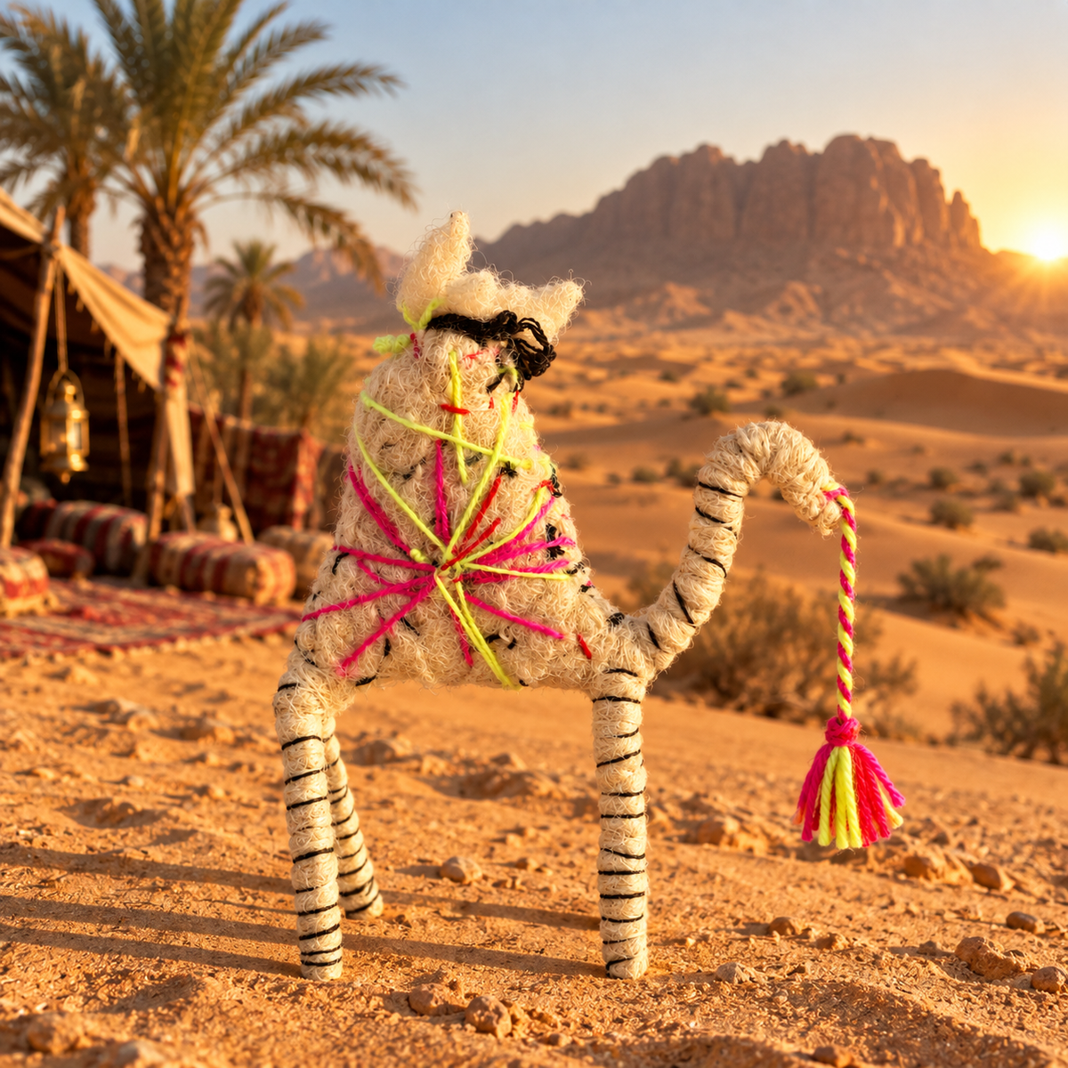 Handmade Sahara Desert Camel – “Soraya”