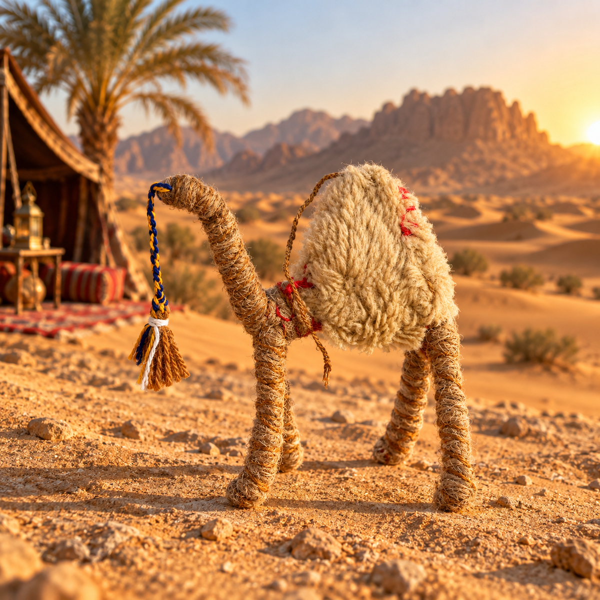 Handmade Sahara Desert Camel – “Safi”