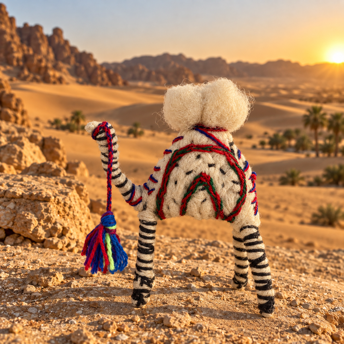 Handmade Sahara Desert Camel – “Milo”
