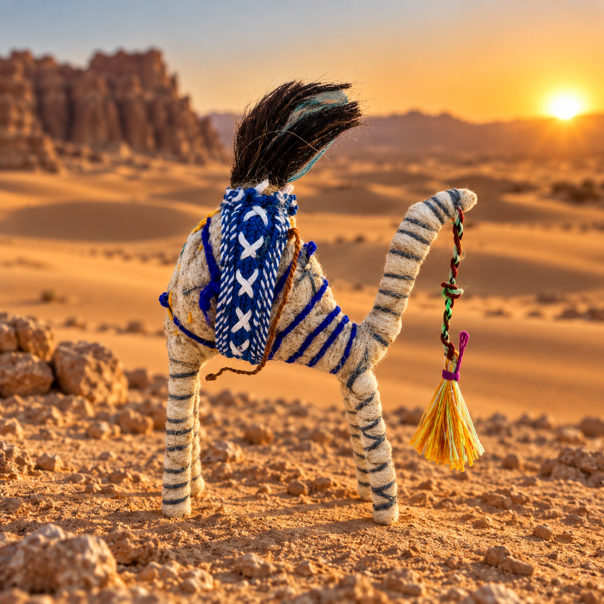 Handmade Sahara Desert Camel – “Rayan”