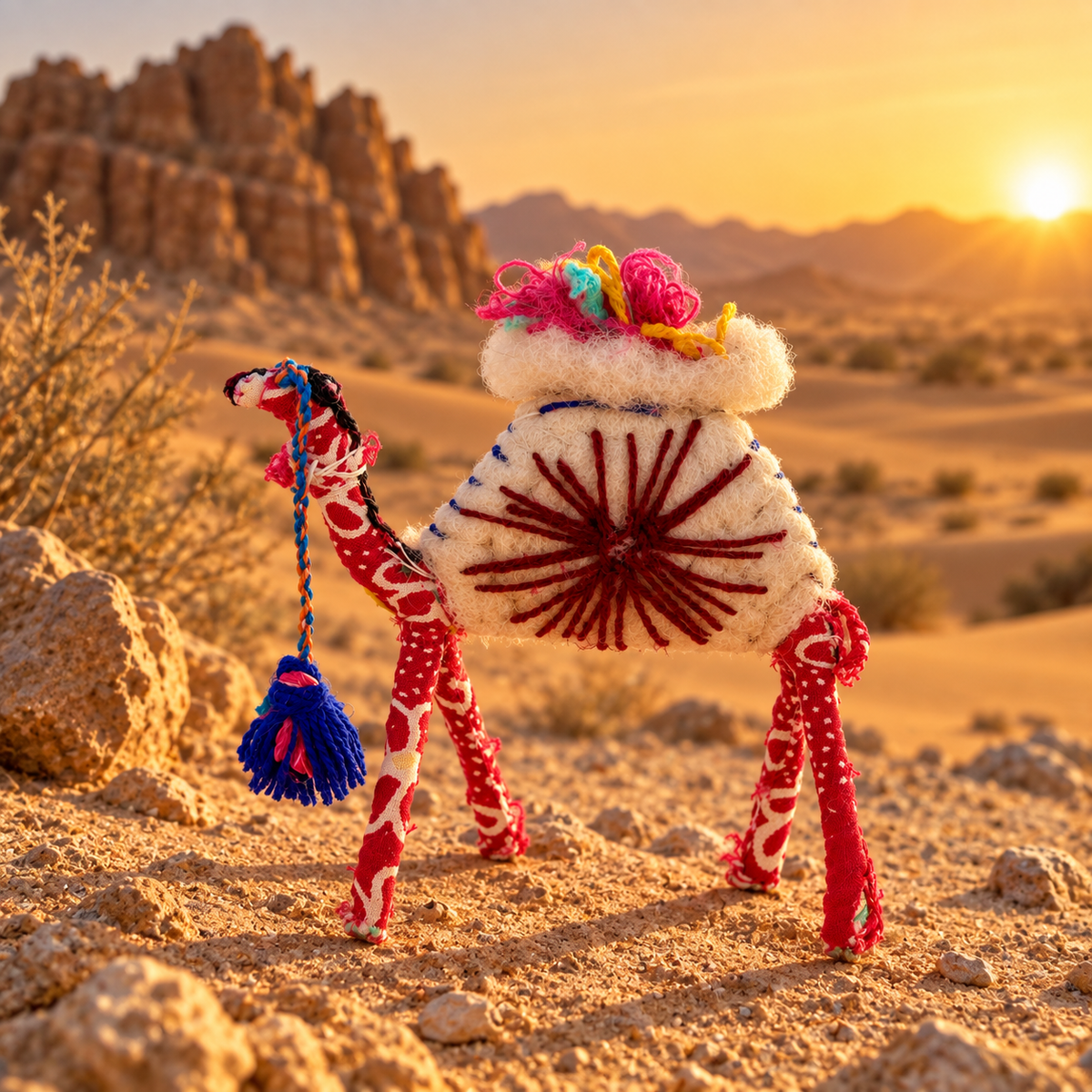 Handmade Sahara Desert Camel – “Tala”