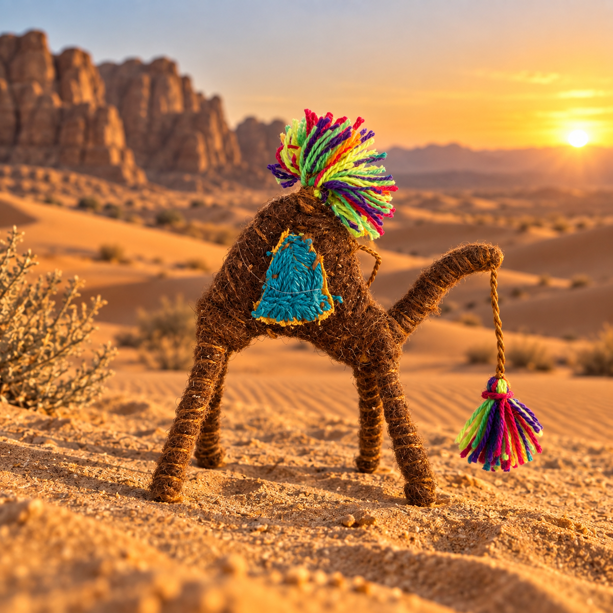 Handmade Sahara Desert Camel – “Aman”