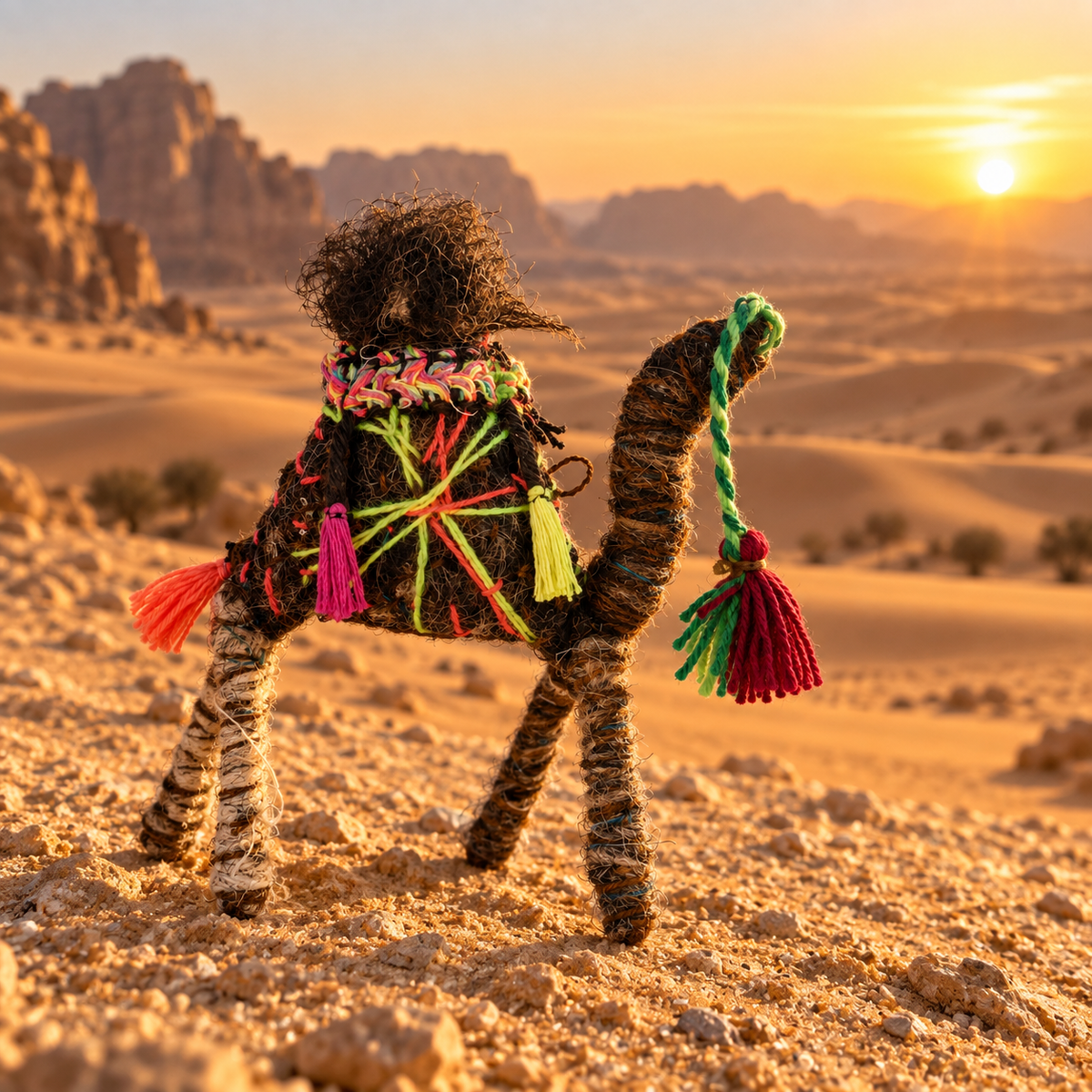 Handmade Sahara Desert Camel – “Zaydan”