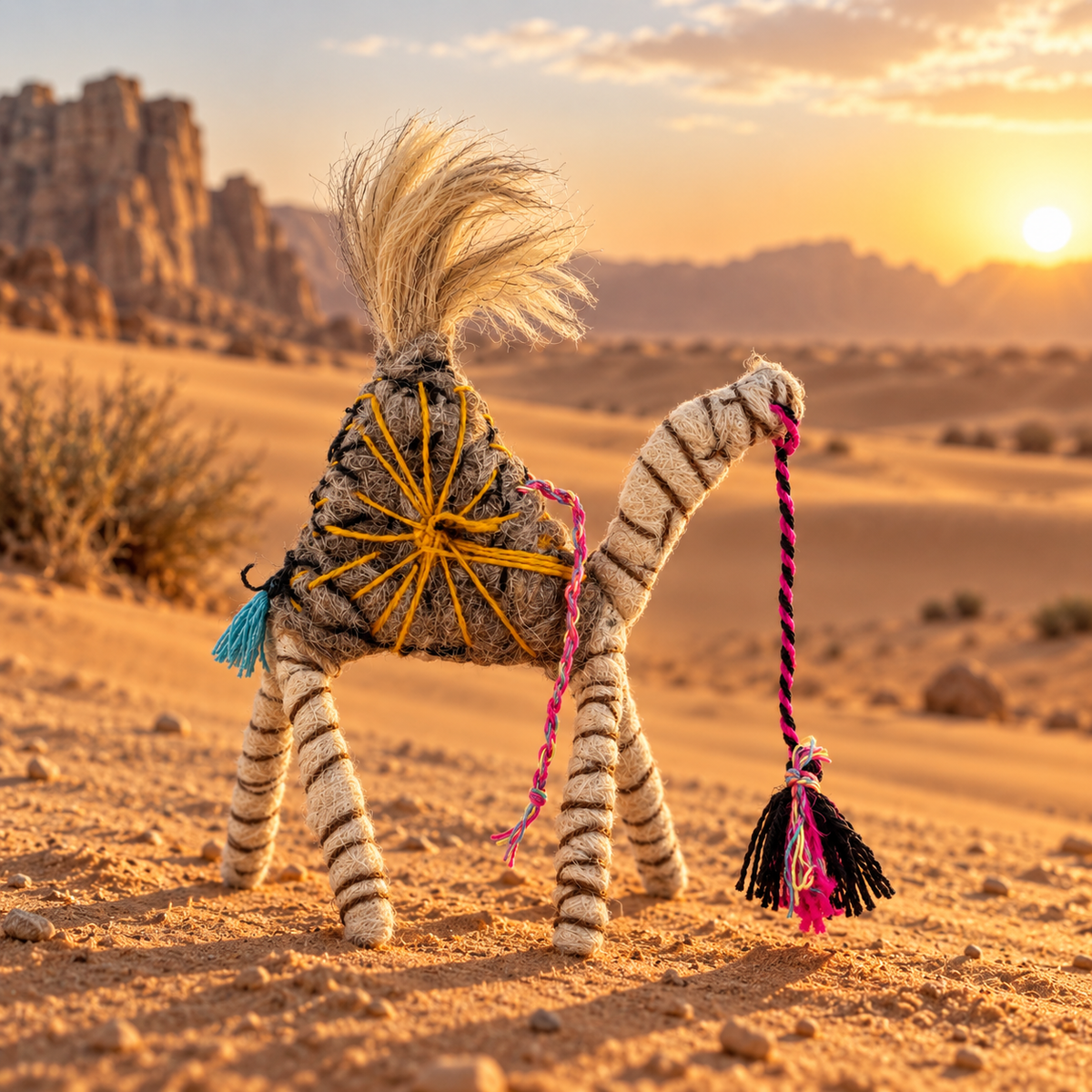 Handmade Sahara Desert Camel – “Lina”