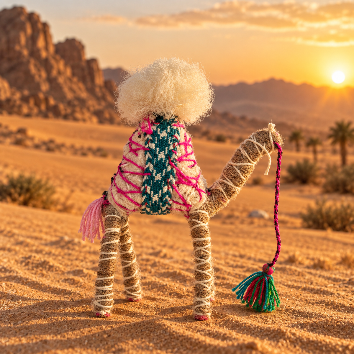 Handmade Sahara Desert Camel – “Yasmina”