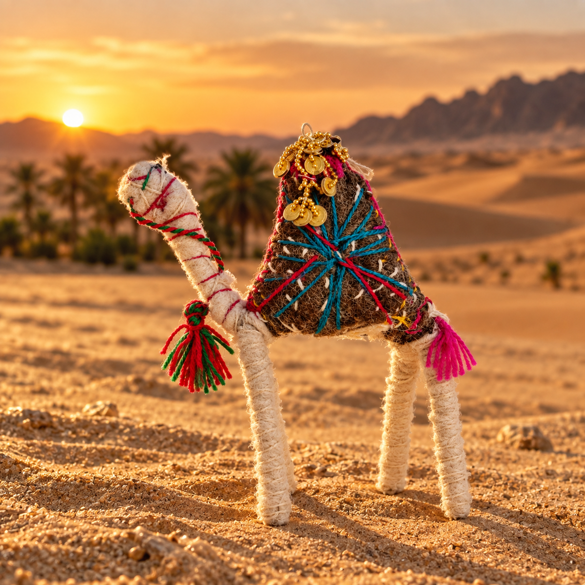Handmade Sahara Desert Camel – “Tizi”