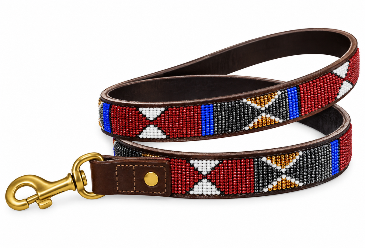 Beaded Dog Leash