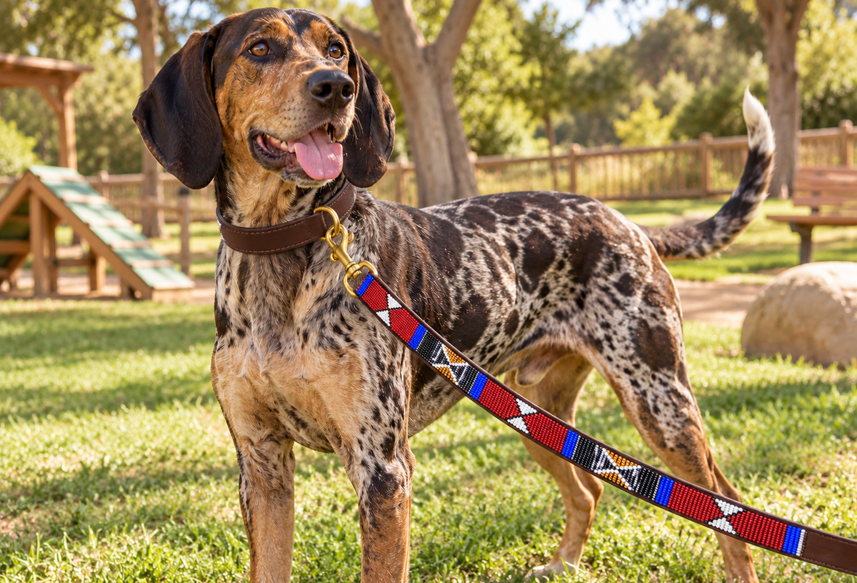 Beaded Dog Leash