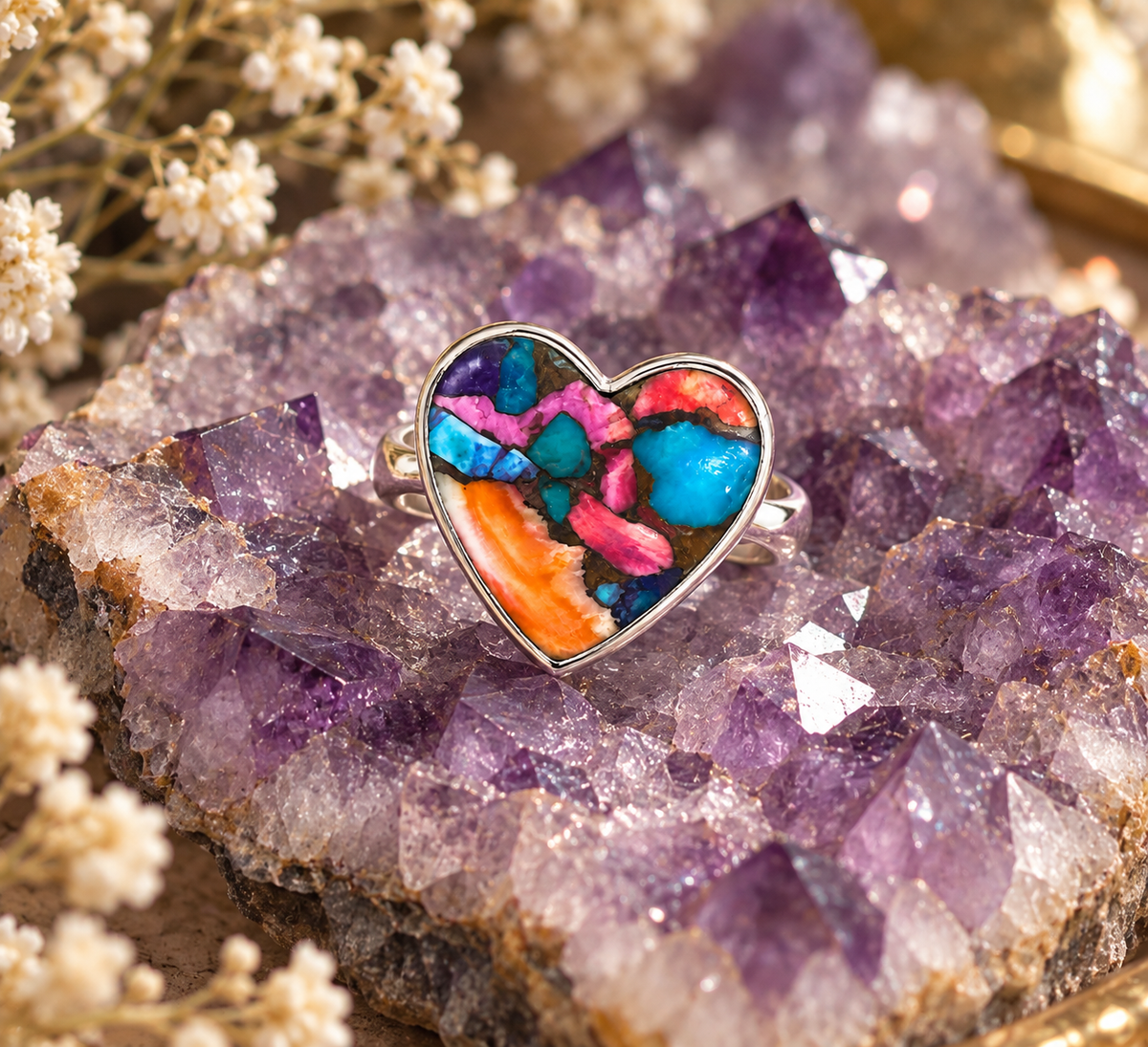 Painted Love Ring