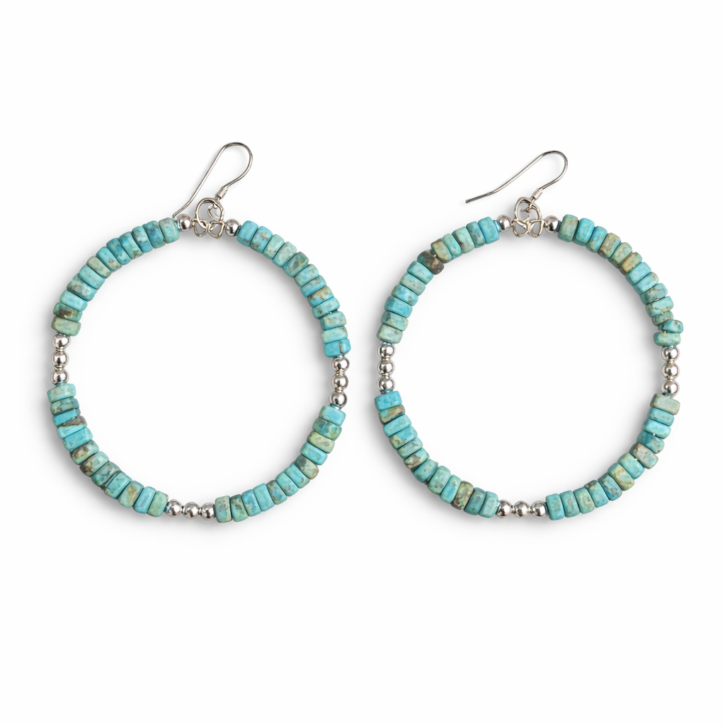 Sonoran Sky Turquoise Hoops