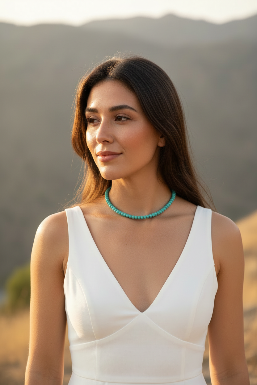 Tibetan Turquoise Beaded Necklace