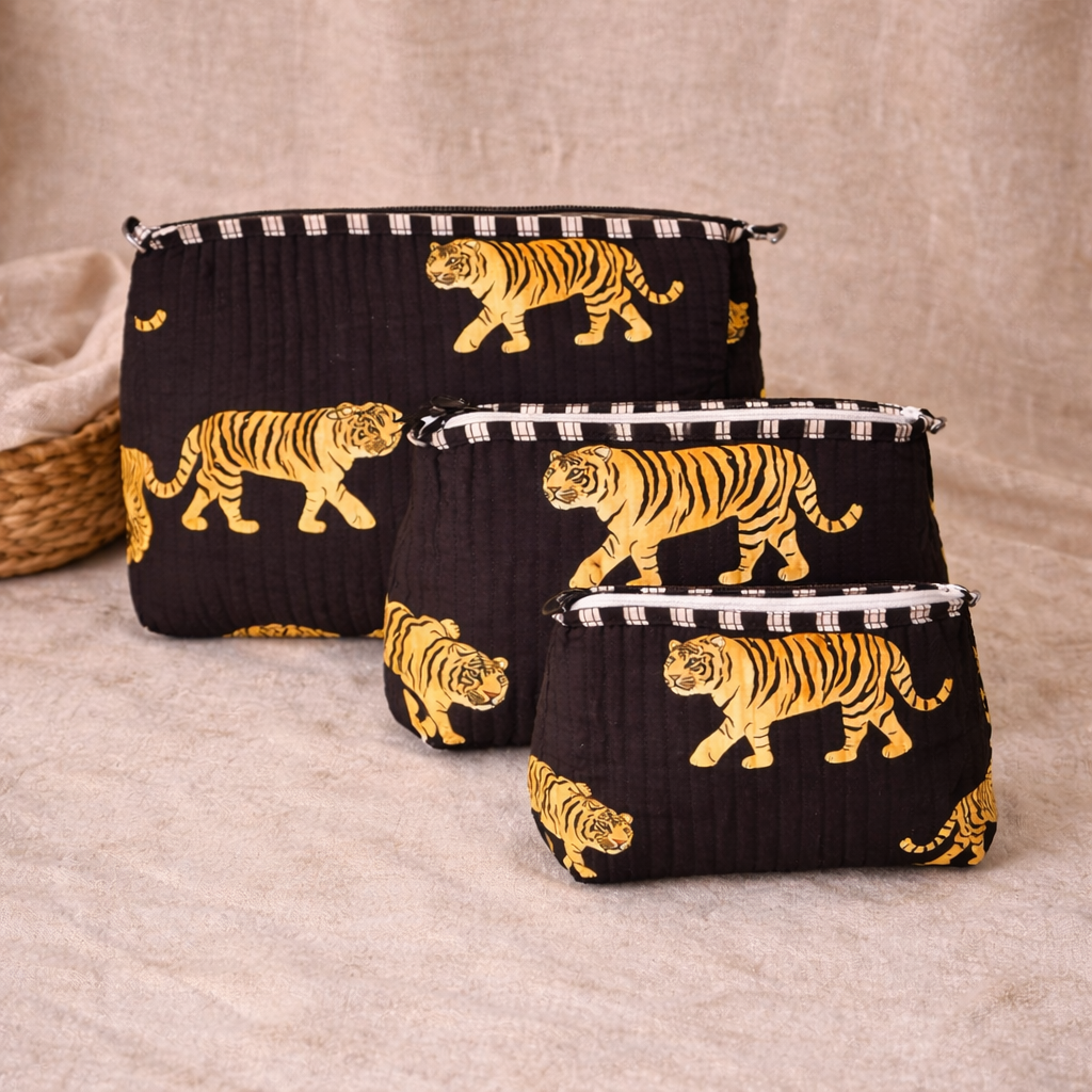 Onyx Tiger Travel Pouch Set