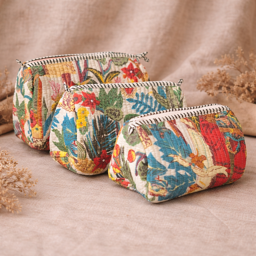 The Frida Jungle Travel Pouch Set