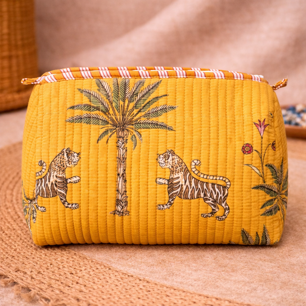 Sunshine Jungle Artisan Travel Pouch Set