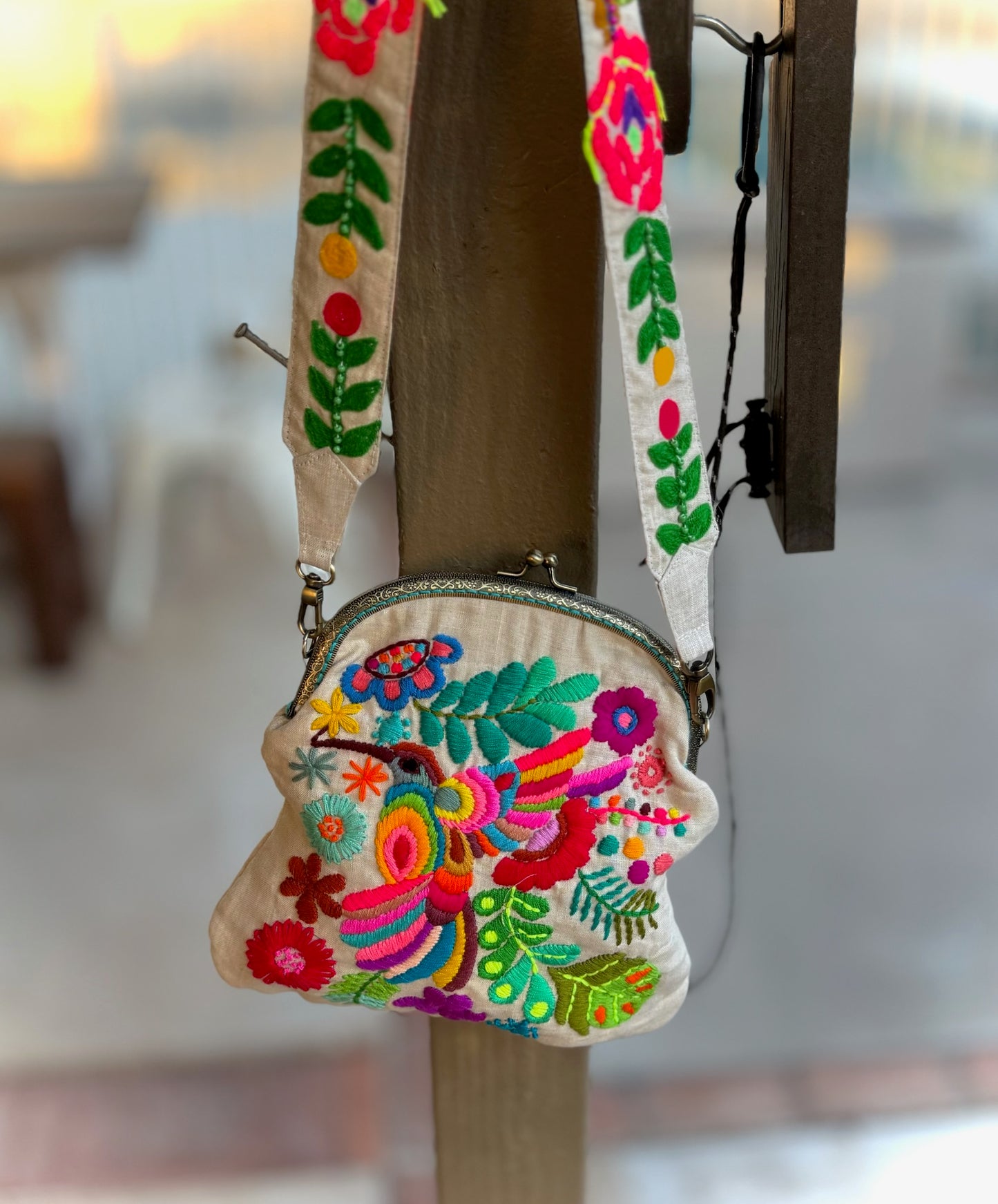 Hand-Embroidered Artisan Purse”