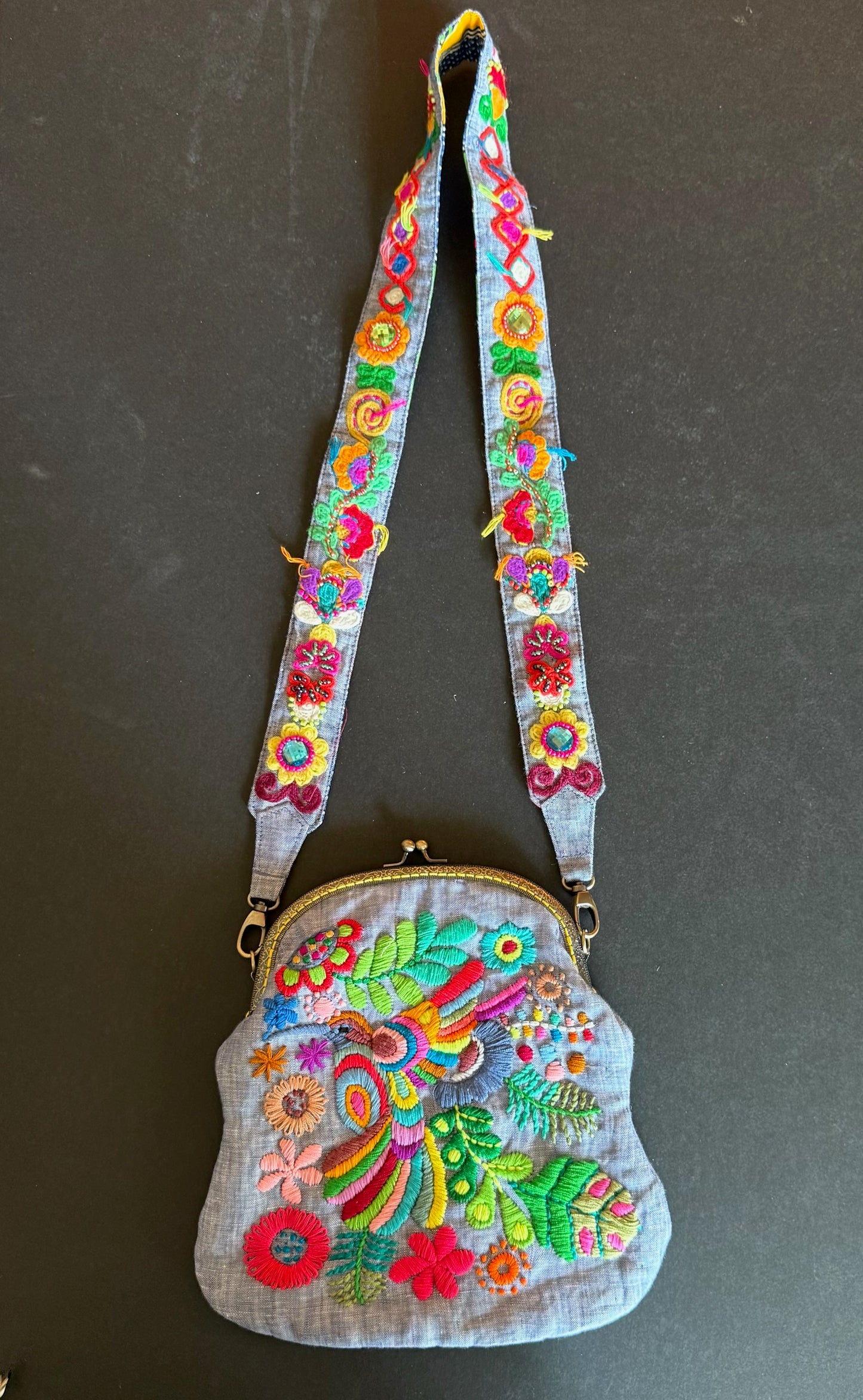 Hand-Embroidered Artisan Purse