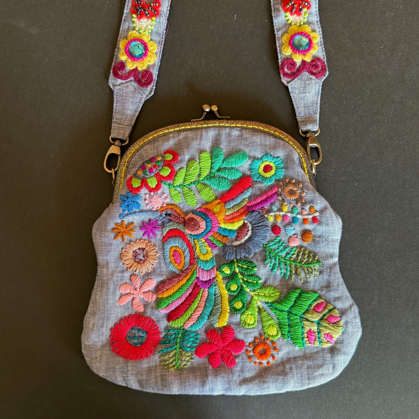 Hand-Embroidered Artisan Purse
