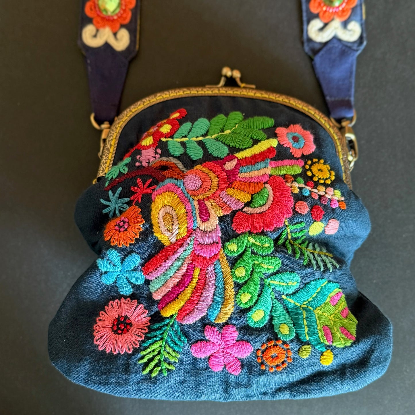 Hand-Embroidered Artisan Purse