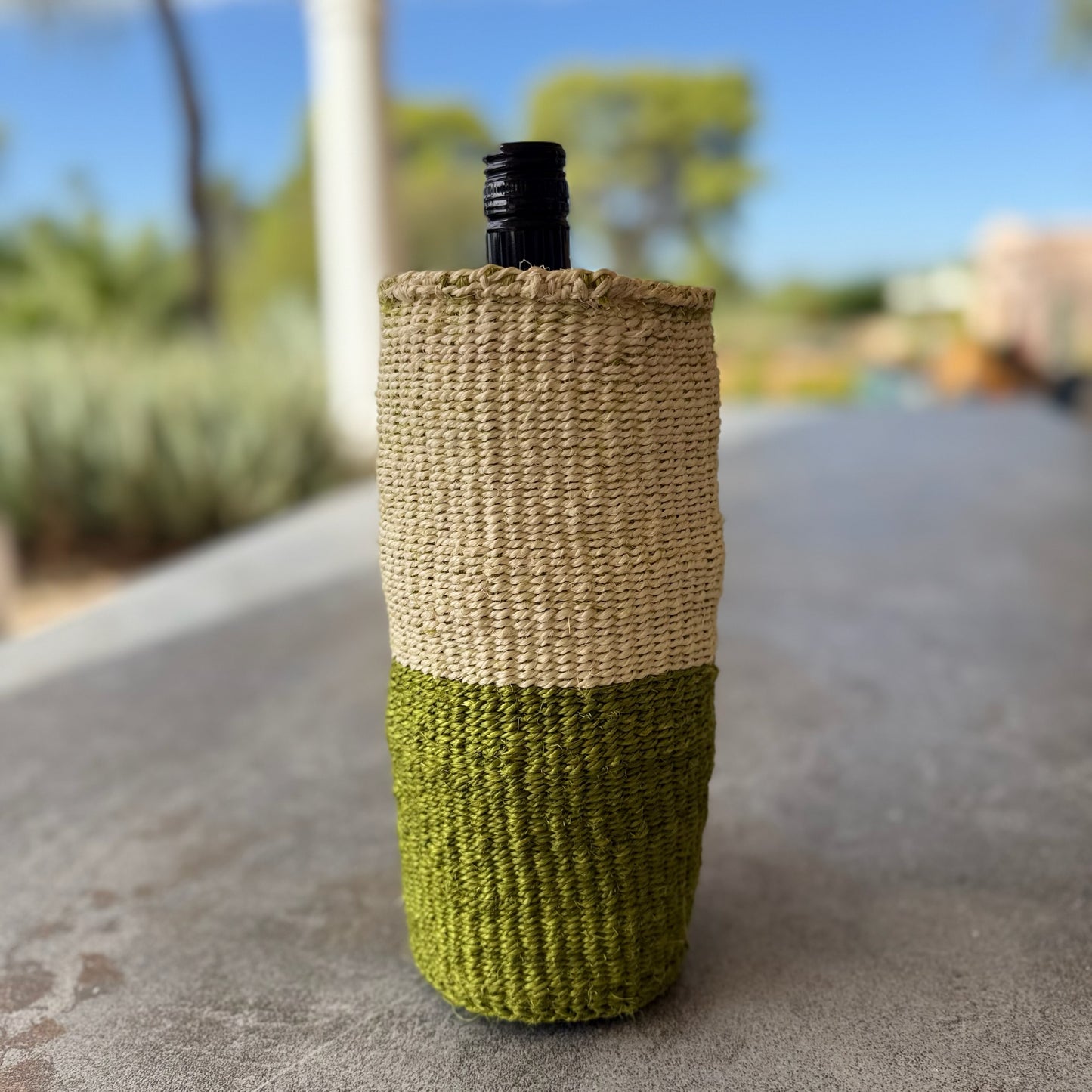 Handwoven Wine Tote