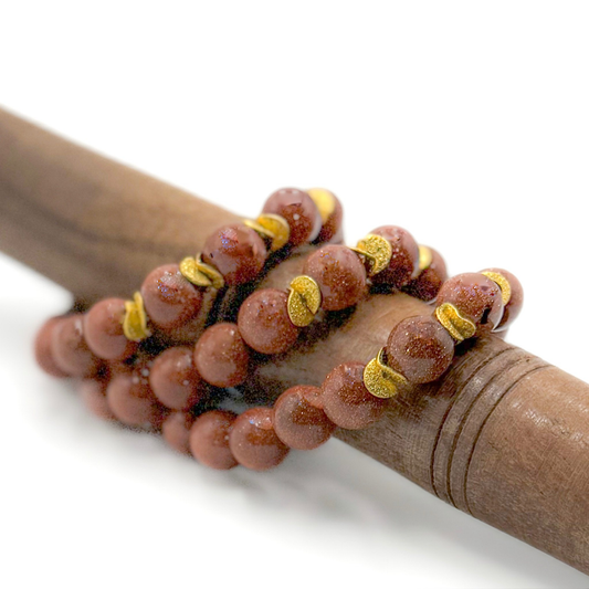 Sunstone Gem Bracelet with "We Are Love" charm