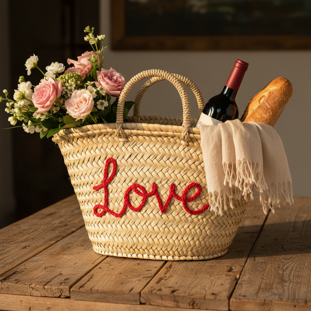Love Red picnic gift basket