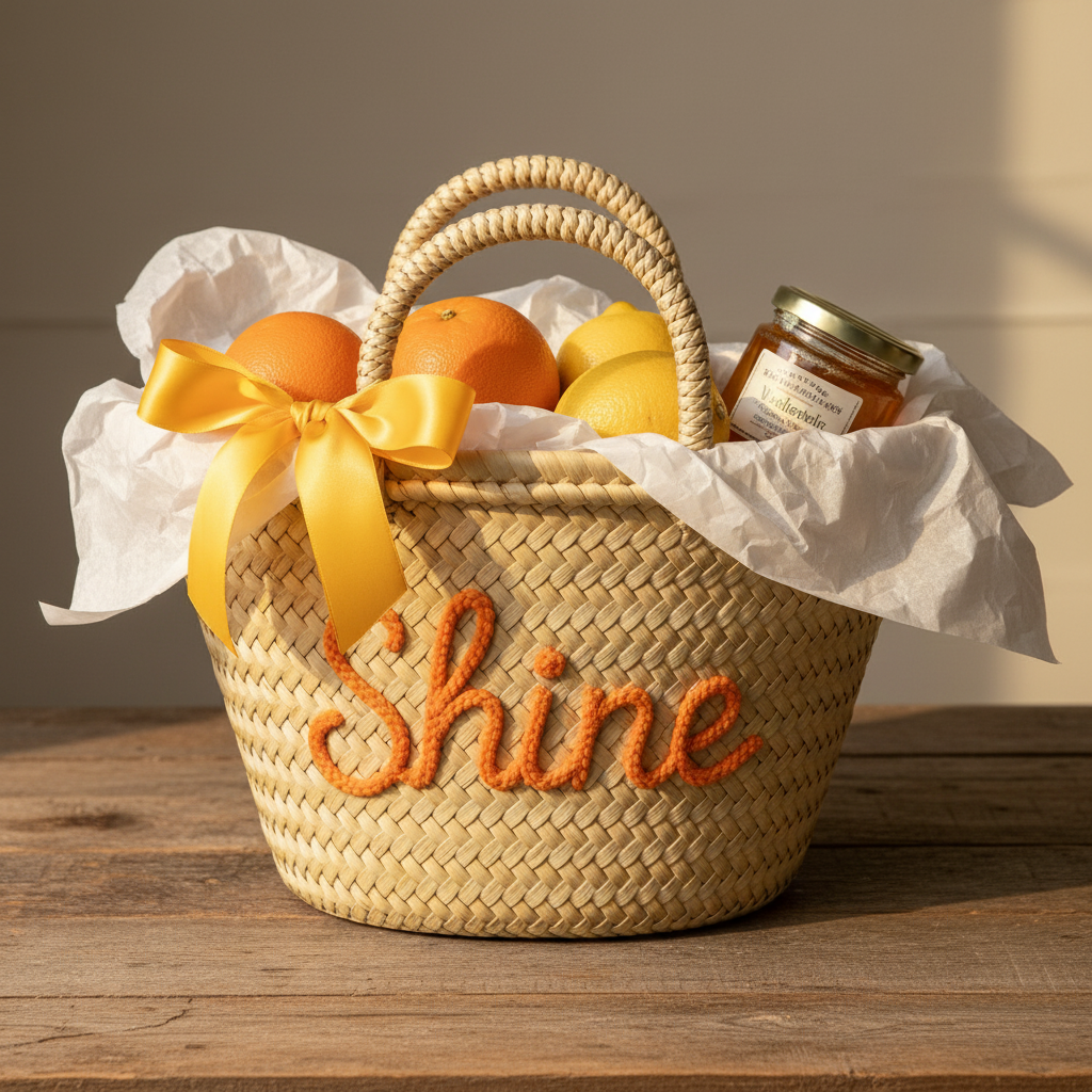 Shine Orange gift basket