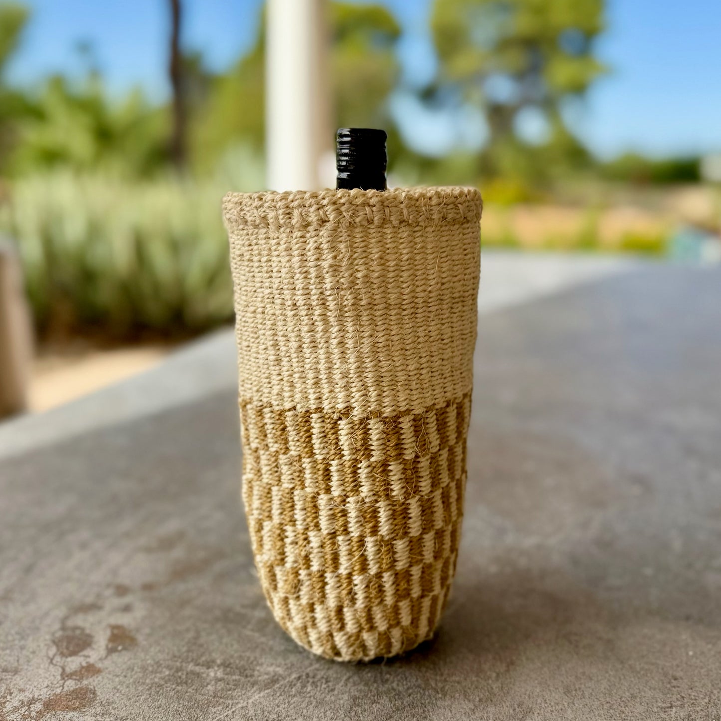Handwoven Wine Tote